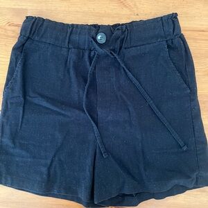 LOFT High Waist Black Shorts